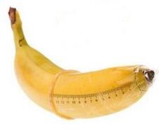 banana in a condom mimics a big dick